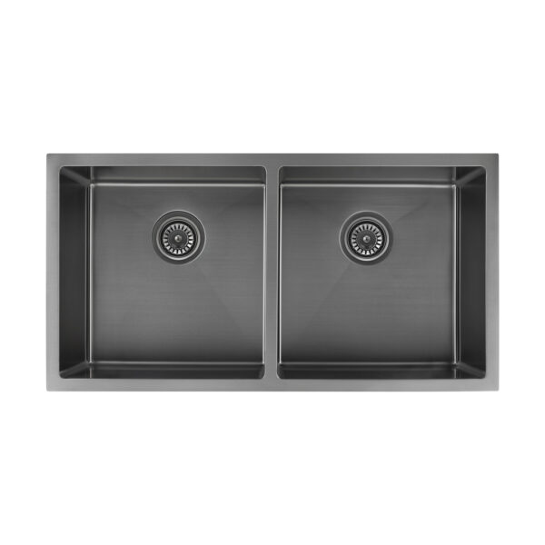 8045 BLACK DOUBLE BOWL