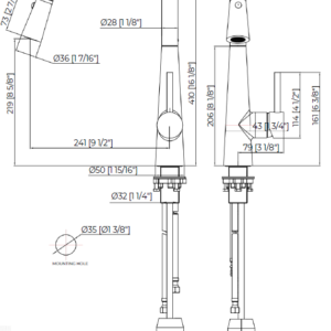 BELL-BOTTOM KICTHEN TAP