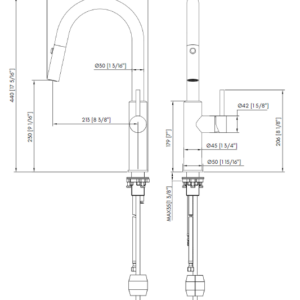 PULL-OUT GOOSENECK KITCHEN FAUCET