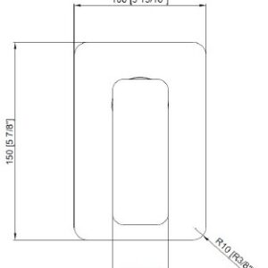 SHOWER MIXER SQUARE D2