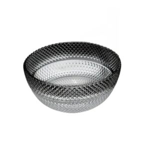 black crystal basin round